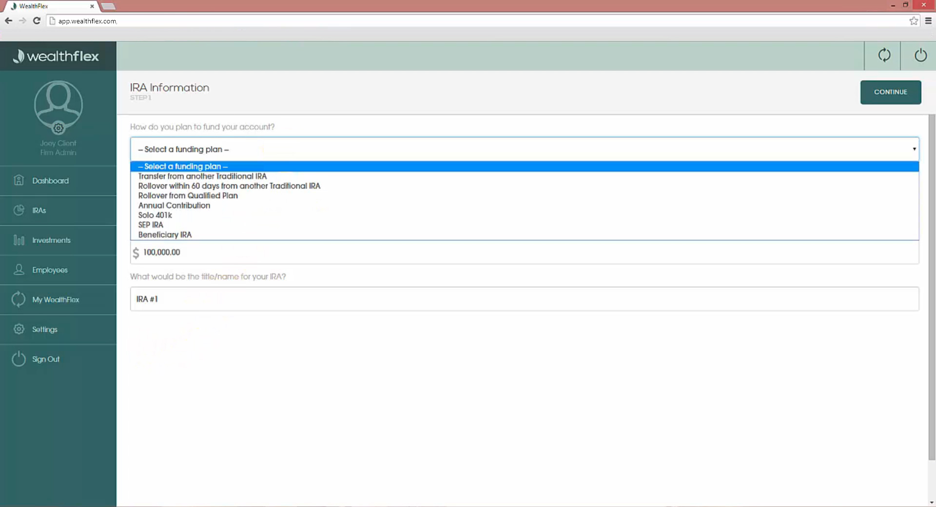 Self-directed IRA investing demo request - Easy to use